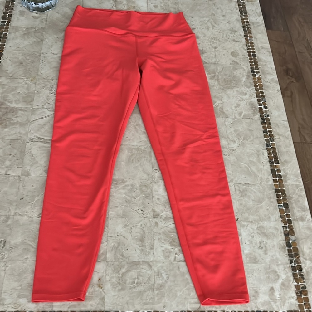 SAGE Collective Orange‎ 7/8 Leggings Athletic Performance Size M